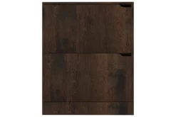 Skoskåp Med 2 Dörrar Grå Sonoma-ek 59x24x74 Cm Spånskiva -SONGMICS Försäljning skoskap med 2 dorrar rokfargad ek 59x24x74 cm spanskiva rokfargad ek 4111648