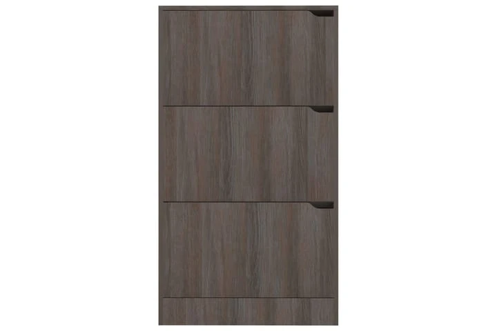 Skoskåp Med 3 Dörrar Grå Sonoma-ek 59x24x105 Cm Spånskiva 3 Skoskåp Med 3 Dörrar Grå Sonoma-ek 59x24x105 Cm Spånskiva - Bild 3