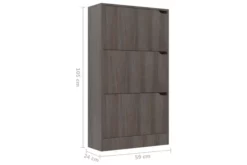 Skoskåp Med 3 Dörrar Grå Sonoma-ek 59x24x105 Cm Spånskiva 11 Skoskåp Med 3 Dörrar Grå Sonoma-ek 59x24x105 Cm Spånskiva -SONGMICS Försäljning skoskap med 3 dorrar gra sonoma ek 59x24x105 cm spanskiva gra ek 4112452