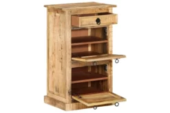 Skoskåp Med 4 Hyllor Och Låda Massivt Grovt Mangoträ 12 Skoskåp Med 4 Hyllor Och Låda Massivt Grovt Mangoträ -SONGMICS Försäljning skoskap med 4 hyllor och lada massivt grovt mangotra flerfargad 4110668