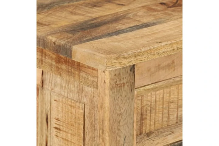 Skoskåp Med 4 Hyllor Och Låda Massivt Grovt Mangoträ 9 Skoskåp Med 4 Hyllor Och Låda Massivt Grovt Mangoträ - Bild 9