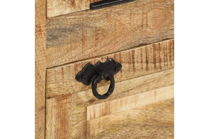 Skoskåp Med 4 Hyllor Och Låda Massivt Grovt Mangoträ 10 Skoskåp Med 4 Hyllor Och Låda Massivt Grovt Mangoträ - Bild 10