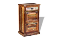 Skoskåp Med Låda Och 4 Nivåer Massivt återvunnet Trä 14 Skoskåp Med Låda Och 4 Nivåer Massivt återvunnet Trä -SONGMICS Försäljning skoskap med lada och 4 nivaer massivt atervunnet tra flerfargad 3504576