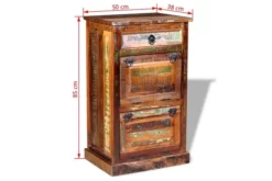 Skoskåp Med Låda Och 4 Nivåer Massivt återvunnet Trä 17 Skoskåp Med Låda Och 4 Nivåer Massivt återvunnet Trä -SONGMICS Försäljning skoskap med lada och 4 nivaer massivt atervunnet tra flerfargad 3504579