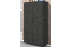 Framsida -SONGMICS Försäljning skoskap pinsac 81x39 cm 4 dorrar antracit 3873775