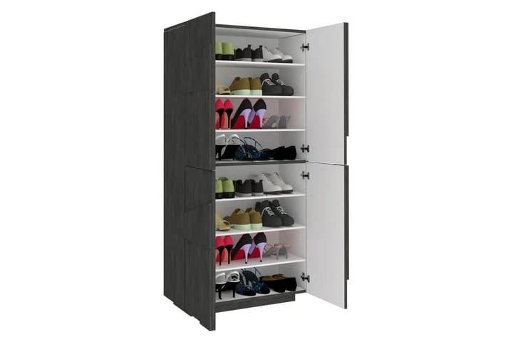 Skoskåp Pinsac 81x39 Cm 4 Dörrar 4 Skoskåp Pinsac 81x39 Cm 4 Dörrar - Bild 4