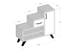 Skoskåp Retrosaria 90x33 Cm -SONGMICS Försäljning skoskap retrosaria 90x33 cm blanatur 3497115