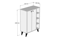 Skoskåp Stewar 35x72 Cm -SONGMICS Försäljning skoskap stewar 35x72 cm valnotvit 4112756