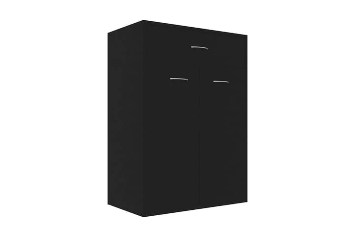 Skoskåp Svart 60x35x84 Cm Spånskiva 1 Skoskåp Svart 60x35x84 Cm Spånskiva