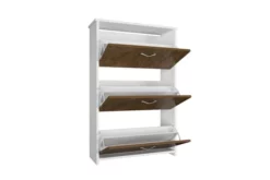 Skoskåp Triplex -SONGMICS Försäljning skoskap triplex morkbrunvit 2780529