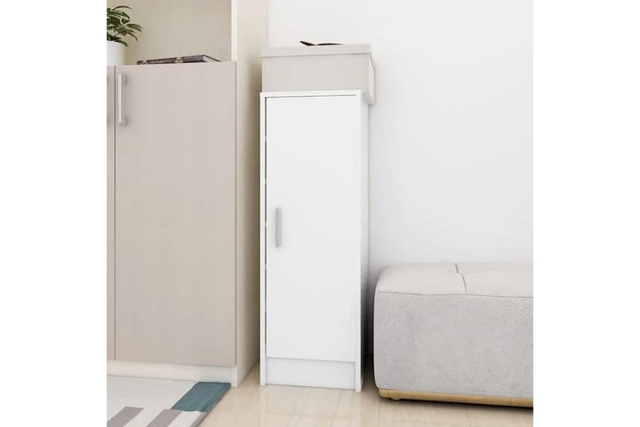 Skoskåp Vit 32x35x92 Cm Spånskiva 8 Skoskåp Vit 32x35x92 Cm Spånskiva - Bild 8