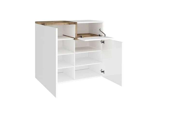 Skoskåp Zeinia 120x30 Cm 2 Dörrar 3 Skoskåp Zeinia 120x30 Cm 2 Dörrar - Bild 3