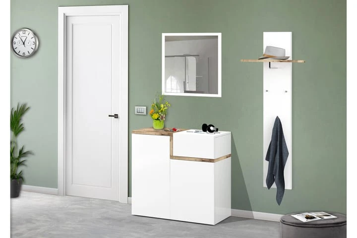 Skoskåp Zeinia 120x30 Cm 2 Dörrar 4 Skoskåp Zeinia 120x30 Cm 2 Dörrar - Bild 4