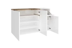 Skoskåp Zeinia 80x40 Cm 3 Dörrar 7 Skoskåp Zeinia 80x40 Cm 3 Dörrar -SONGMICS Försäljning skoskap zeinia 80x40 cm 3 dorrar naturlonnfargvit hogglans 3874489