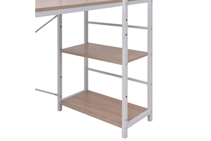 Skrivbord Med Bokhylla 4 Hyllor Ek 3 Skrivbord Med Bokhylla 4 Hyllor Ek - Bild 3