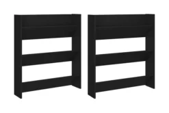 Väggmonterat Skoställ 2 St Svart Högglans 80x18x90 Cm Spånsk -SONGMICS Försäljning vaggmonterat skostall 2 st svart 80x18x90 cm spanskiva svart 3497238