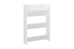 Väggmonterat Skoställ 2 St Vit 60x18x90 Cm Spånskiva