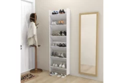 Väggmonterat Skoställ 2 St Vit 60x18x90 Cm Spånskiva -SONGMICS Försäljning vaggmonterat skostall 2 st vit hogglans 60x18x90 cm spanskiv vit hogglans 3497482