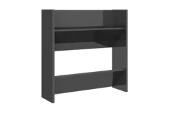 Väggmonterat Skoställ 4 St Grå 60x18x60 Cm Spånskiva