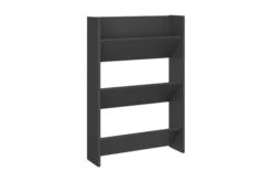 Väggmonterat Skoställ Svart 60x18x90 Cm Spånskiva