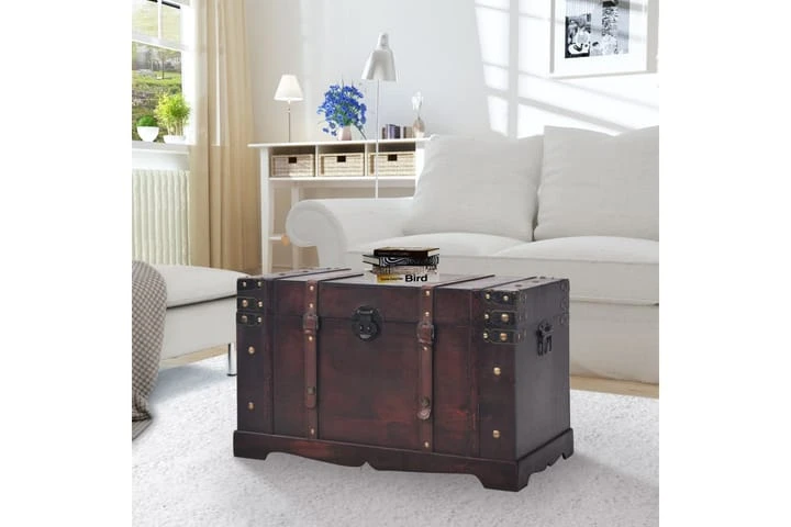 Vintagekista Trä 66x38x40 Cm 2 Vintagekista Trä 66x38x40 Cm - Bild 2