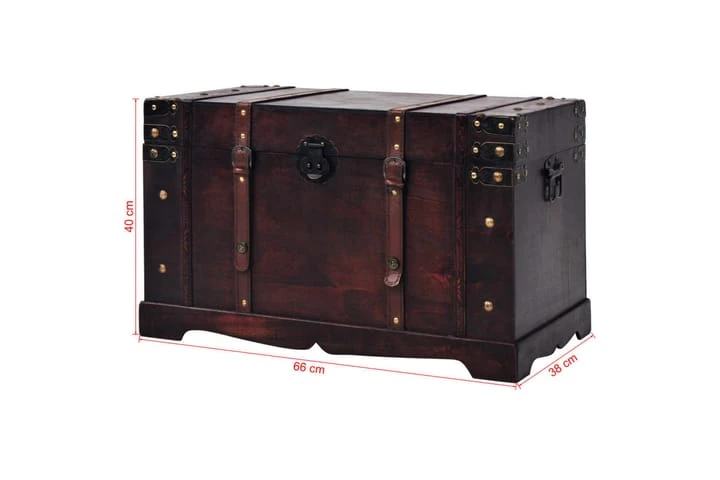 Vintagekista Trä 66x38x40 Cm 9 Vintagekista Trä 66x38x40 Cm - Bild 9